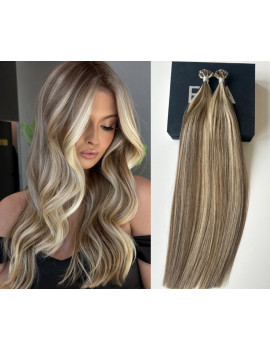 Extensii MICRO KERATINA Russian Hair Balayage #4/#14